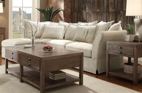 Karlee Traditional Oatmeal Fabric Sectional Sectional Living Room