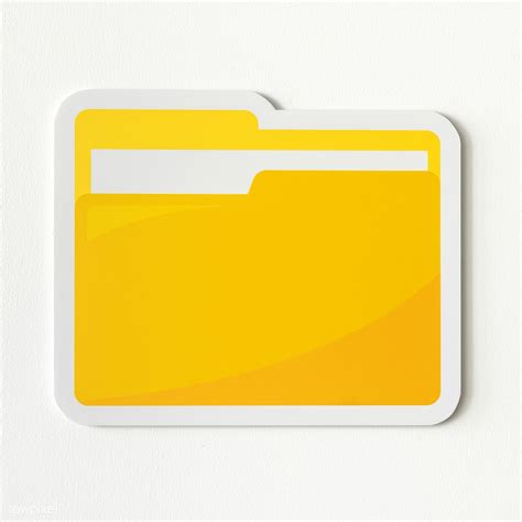 Vector Drawing Of Selection Of Yellow Folder Icons Free Svg Images
