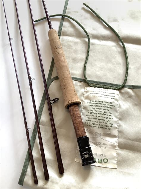 Orvis Superfine Full Flex 4 Piece 7ft Traveller Fly Rod Antique And