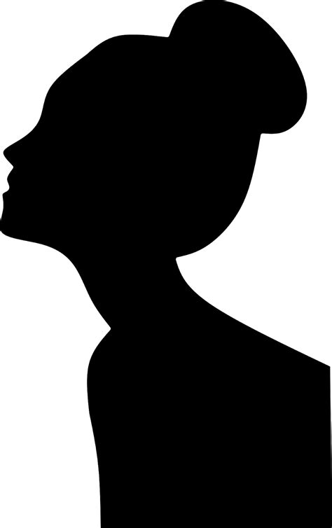 Free Woman Face Silhouette Png Download Free Clip Art