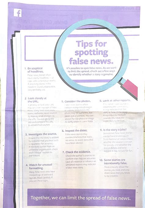 Facebook Gives 10 Tips To Spot Fake News In Latest Print Campaign