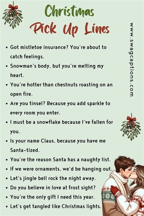 100 perfect christmas pickup lines to impress your crush pick up