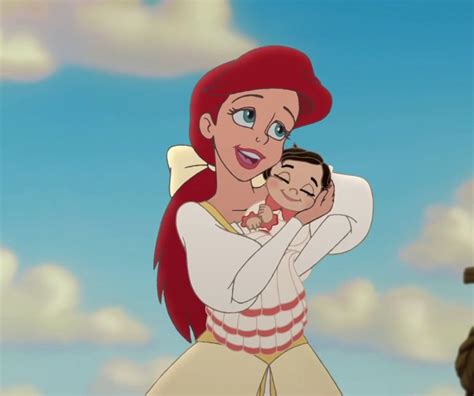 Ariel And Her Daughter Melody Melody Little Mermaid Mermaid Disney Little Mermaid 2