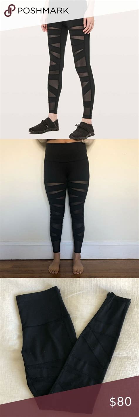 Lululemon Sheer Meesh Wunder Under Yoga Pants Pants For Women Pants