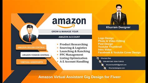 Amazon Virtual Assistant Gig Design For Fiverr Youtube