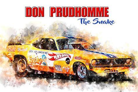 Don Prudhomme The Snake Mit Titel Poster Theodor Decker Ohmyprints