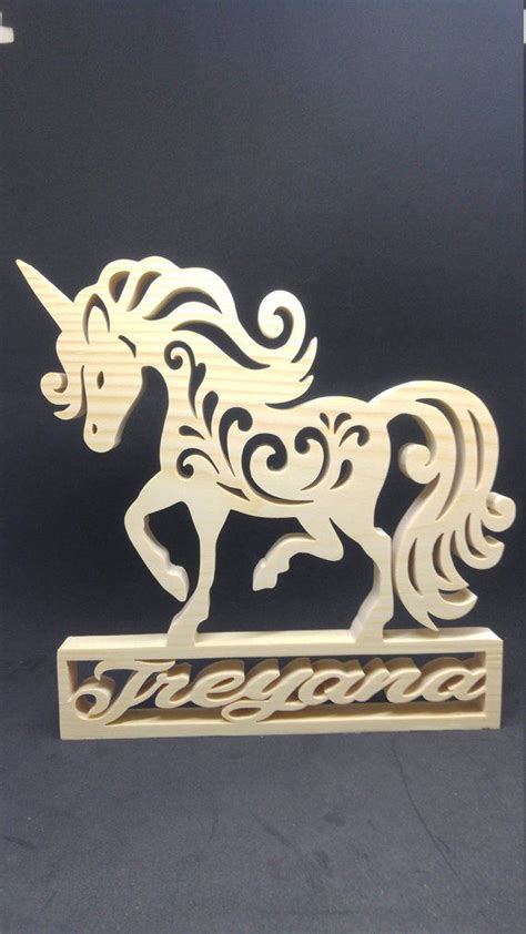 Personalized Wooden Unicorn Etsy Wood Carving Patterns