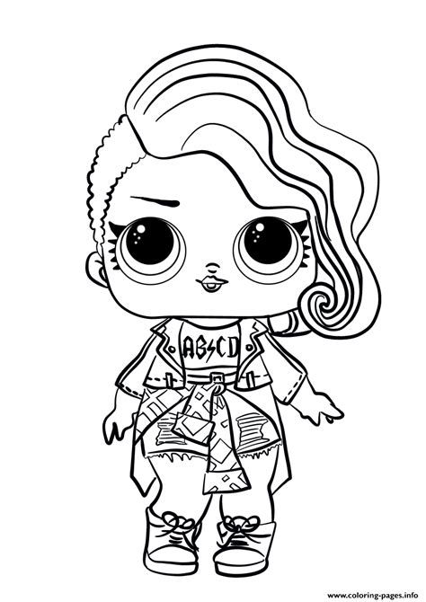 Largest collection with perfect resolution 200 images. Lol Surprise Doll Rocker Coloring Pages Printable