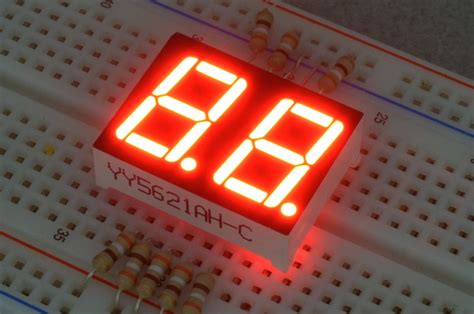 7 Segment Display 2 Digit Red Numeric Display Bc Robotics