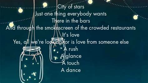 City Of Stars Duet Ft Ryan Gosling Emma Stone Lyrics