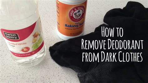 How To Remove Deodorant Buildup From Dark Clothing Youtube