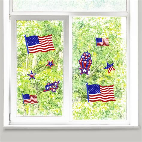 Patriotic Window Clings American Flag Window Clings