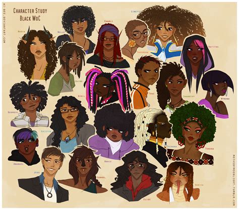 Character Study Black Woc By Ai Bee On Deviantart