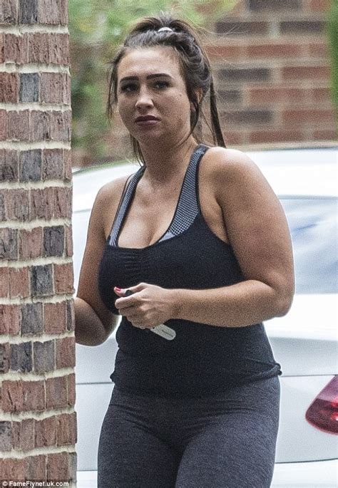 towie s lauren goodger heads to the gym in form fitting activewear in essex daily mail online