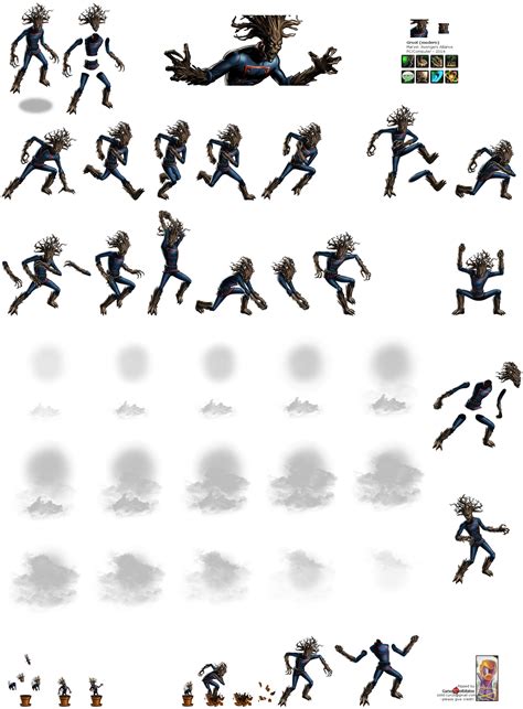 Groot Sprite Sheet Character Sprites Mugen Free For All