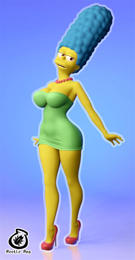 Artstation Marge Simpson 3d