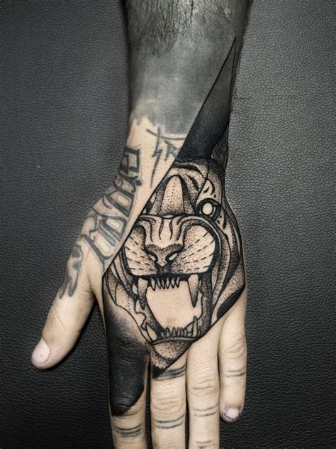 Badass Tiger Hand Ink Pinterest Hands Photos And