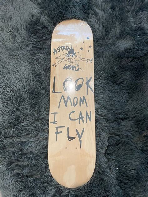 Travis Scott Travis Scott Astroworld Look Mom I Can Fly Skateboard Deck