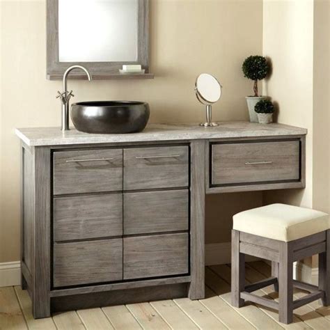 Design element london 48 in w x 22 d vanity white with marble top carrara mirror and makeup table review bathroom vanities with makeup area ideas house generation. 60 Vanity Single Sink Smartphone Inch Bathroom Design New ...