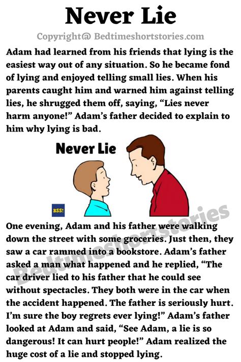Never Lie English Stories For Kids English Moral Stories Kids Story