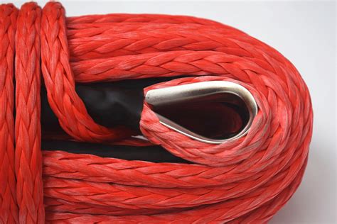 16mm30m Red Synthetic Winch Rope Winch Cable For Electric Winches Of
