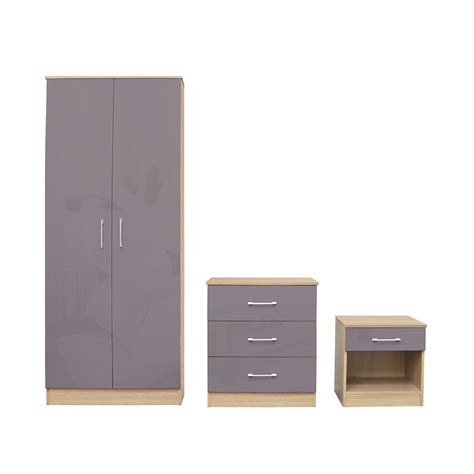 Dakota Bedroom Set Grey Lpd Furniture