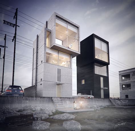 Ando 4x4 House By Juan Delgado Architecture 3d Cgsociety Modern