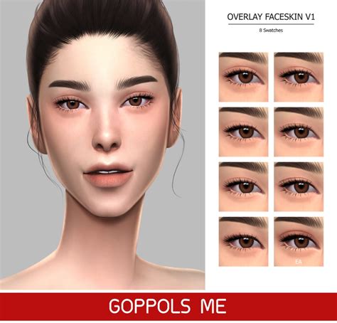 Overlay Face Skin V1 The Sims 4 Skin Sims 4 Cc Skin Sims 4