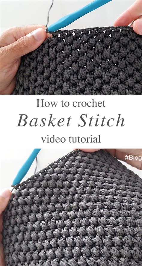 Crochet Basket Stitch You Can Learn Easily Crochetbeja