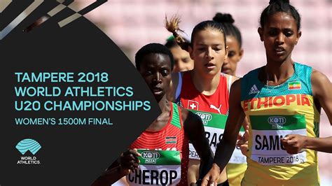 women s 1500m final world athletics u20 championships tampere 2018 youtube