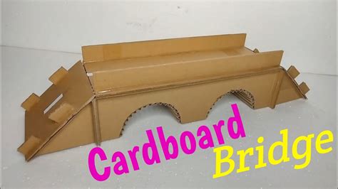 Diy Cardboard Bridge Miniature Cardboard Bridge Youtube