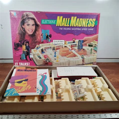 Mall Madness Electronic Talking Board Game 1989 By Milton Bradley New