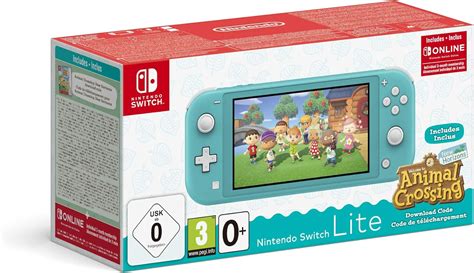 Nintendo Hw Switch Console Switch Lite Turquoise Animal Crossing Code