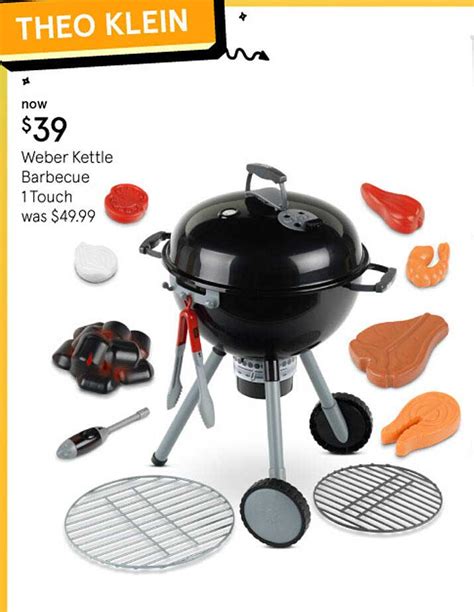 weber kettle barbecue 1 touch theo klein offer at myer