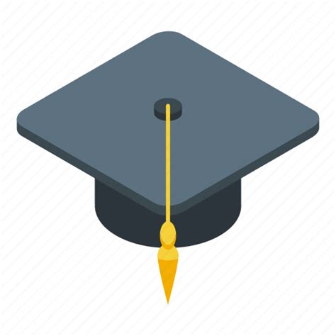 Degree Cap Isometric Icon Download On Iconfinder