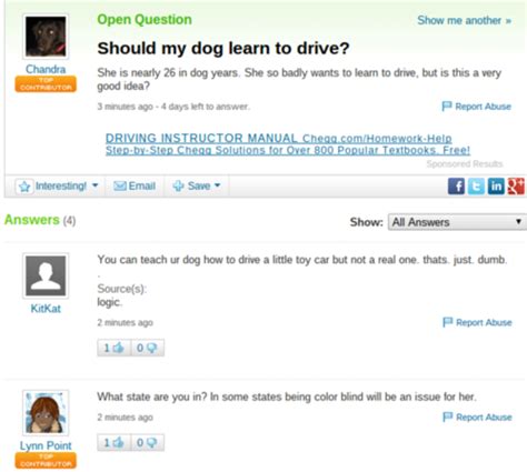 the 31 most ridiculous questions ever asked on yahoo answers