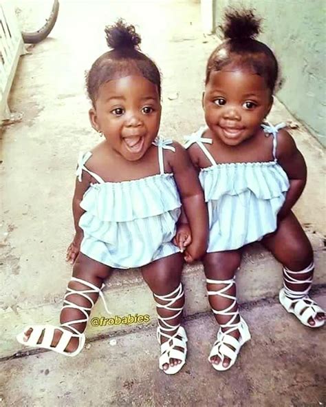 Cute Black Twin Babies With Swag Cute Babies With Swag