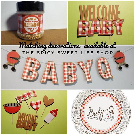 BABYQ Banner Baby Q Decorations Baby Shower BBQ BabyQ | Etsy