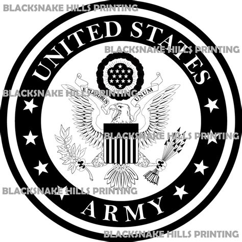 Us Army Emblem Vector Image Files Multiple Formats Plus Etsy