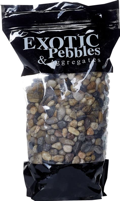 Exotic Pebbles Polished Mixed Gravel 5 Lb Bag Chewy Com