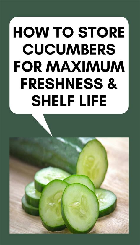 How to Store Cucumbers for Maximum Freshness & Shelf Life ...