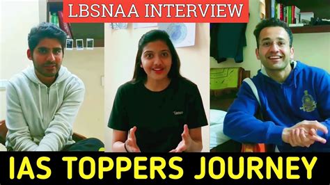 Upsc Toppers Lbsnaa Interview Kanishka Kataria Junaid Ahmed Shristi