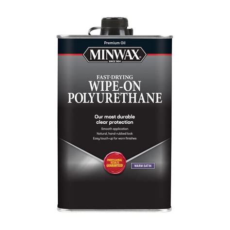 Minwax Wipe On Poly Clear Satin Oil Based Polyurethane 1 Pint In The