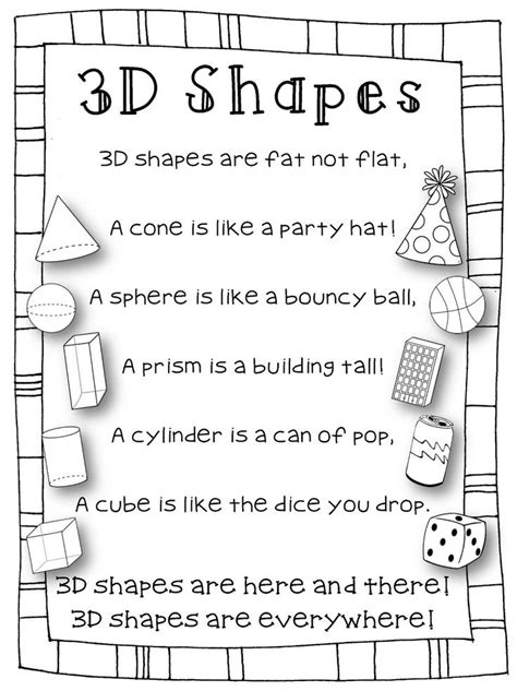 Preschool 3d Shapes Worksheets Teaching Treasure
