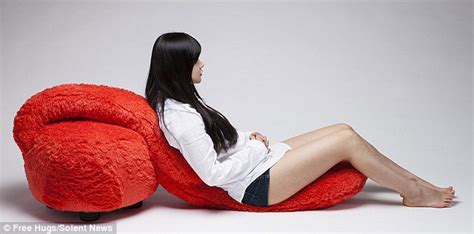 Designer Creates A Sofa With Bendy Arms That Give Hugs So People Dont Feel Lonely Daily