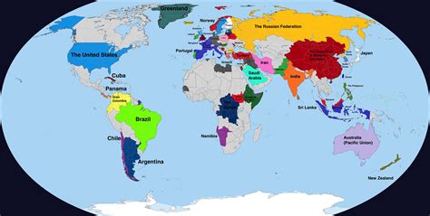 Map Of World Without Labels Map