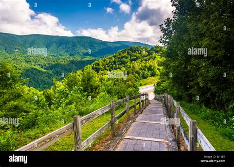 Path At The Bald Mountain Ridge Scenic Overlook Along I 26 In Tennessee