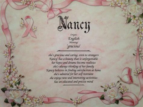 Personalized Nancy First Name Meaning Art By Inspirationsbypam See