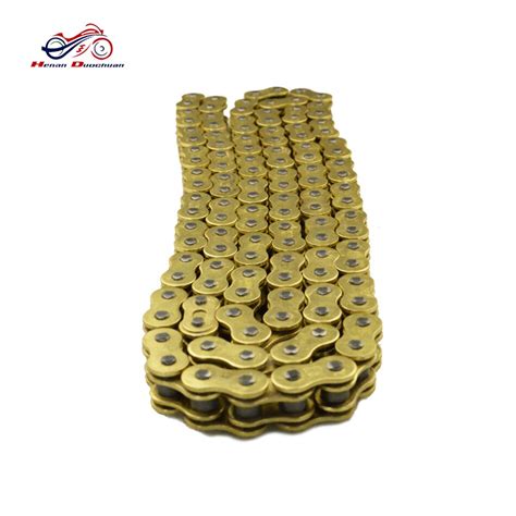 Correct motorcycle chain tension will prolong chain and sprocket life optimise performance and power delivery check your manufacturers manual to find out how the bike should be positioned while setting. Motorcycle 520 Chain X Ring 118L Gold Oil Seal Chain Sets ...