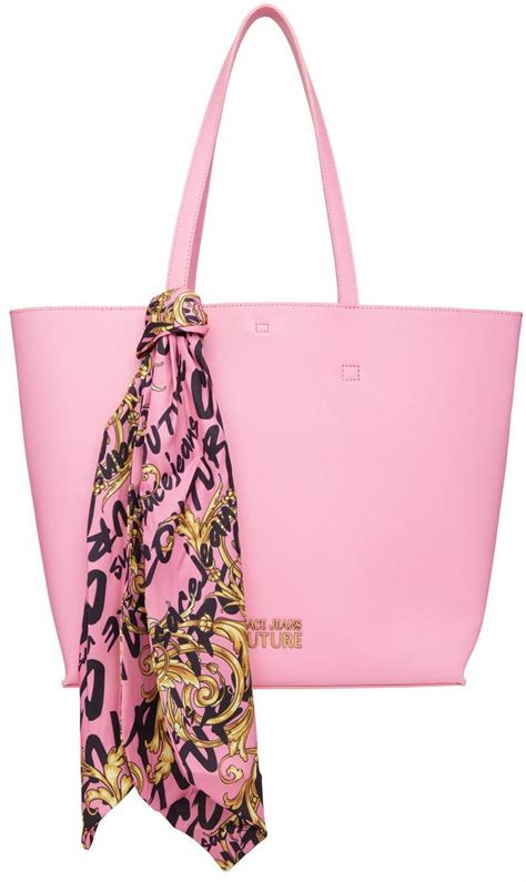 versace jeans couture pink thelma tote versace